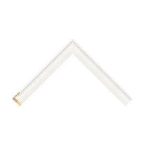 White L Shape Closed-Grain Flat Picture Frame