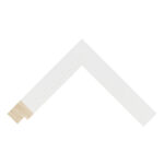 White Open-Grain Flat Picture Frame