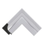 Gloss Silver Scoop Picture Frame