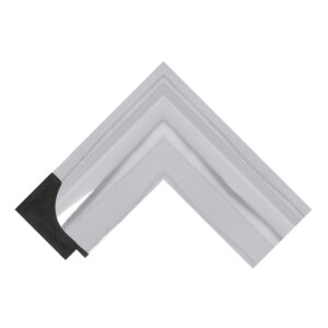 Gloss Silver Scoop Picture Frame