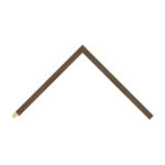 Naturals Brown Foil Flat Picture Frame