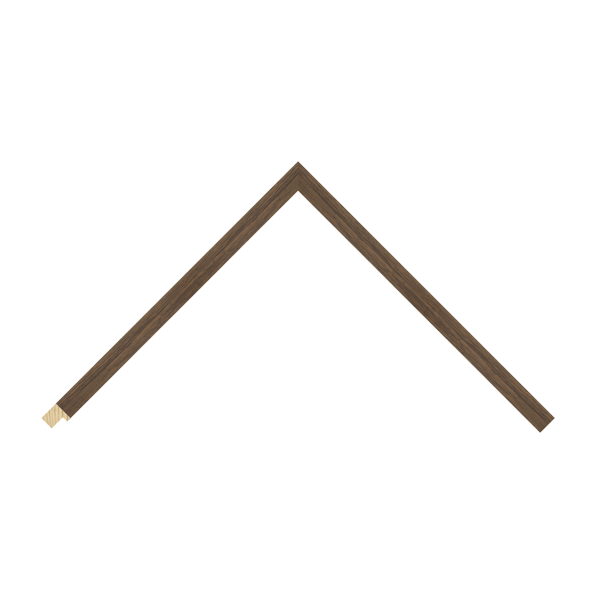 Naturals Brown Foil Flat Picture Frame