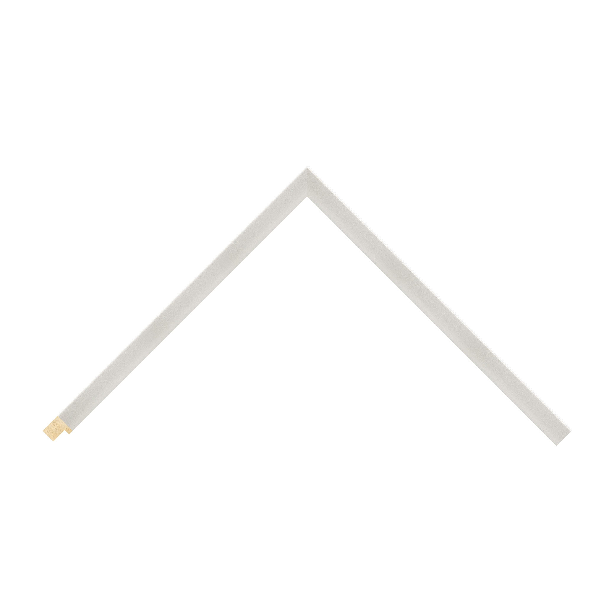 Matt Silver Closed Grain Flat Picture Frame