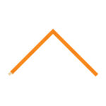 Orange Open-Grain Flat Picture Frame