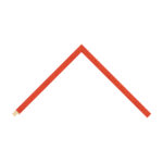 Red Open-Grain Flat Picture Frame