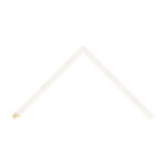 White Closed-Grain Flat Picture Frame