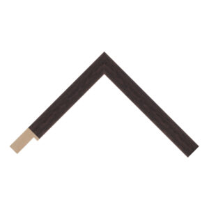 Brown Closed-Grain Flat Picture Frame