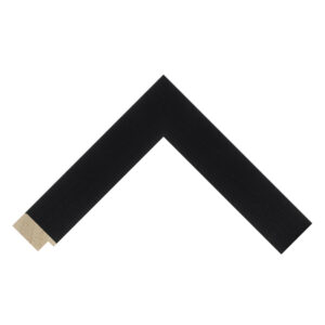 Black Open-Grain Flat Picture Frame
