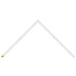 White Open-Grain Flat Picture Frame