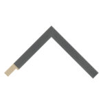 Dark Grey Open-Grain Flat Picture Frame