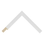 White Open-Grain Flat Picture Frame