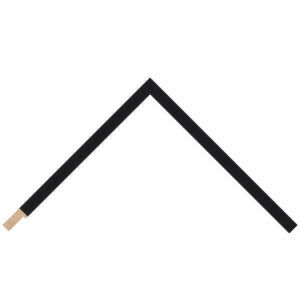 Black Open-Grain Flat Picture Frame
