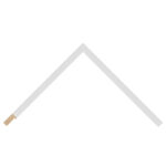 White Open-Grain Flat Picture Frame