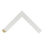 White Closed-Grain Flat Picture Frame