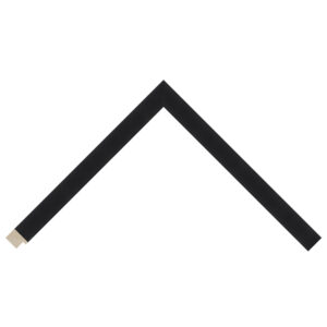 Black Open-Grain Flat Picture Frame