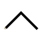 Black Closed-Grain Flat Picture Frame
