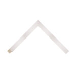 White Closed-Grain Flat Picture Frame