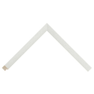White Open-Grain Flat Picture Frame