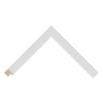 White Open-Grain Flat Picture Frame