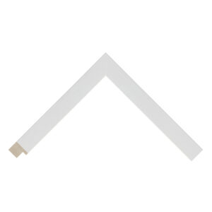White Open-Grain Flat Picture Frame