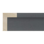 Grey L Shape Open-Grain Flat Picture Frame