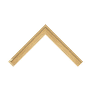 Oak L Shape Open Grain Foil Flat Picture Frame