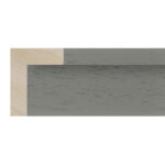 Pale Grey L Shape Open-Grain Flat Picture Frame