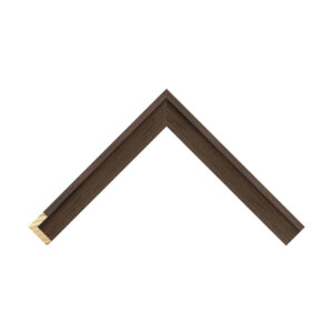Wenge L Shape Open Grain Foil Flat Picture Frame
