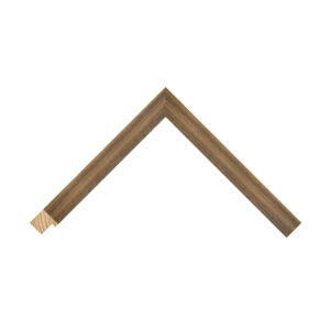 Brown Open Grain Foil Flat Picture Frame