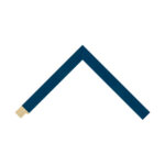 Dark Blue Closed-Grain Flat Picture Frame
