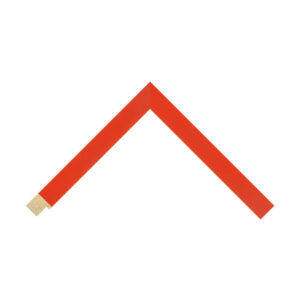 Red Closed-Grain Flat Picture Frame