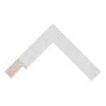 White Open-Grain Flat Picture Frame