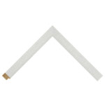 White Open-Grain Flat Picture Frame