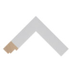 White Open-Grain Flat Picture Frame