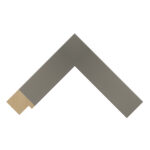 Pale Grey Closed-Grain Flat Picture Frame