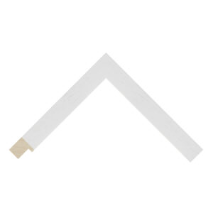 White Open-Grain Flat Picture Frame