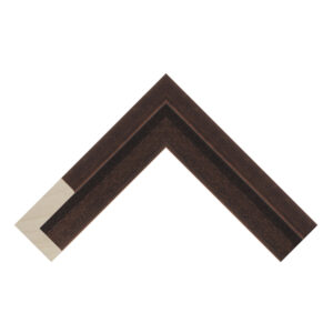 Brown L Shape Open-Grain Flat Picture Frame