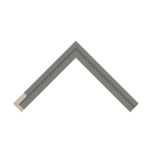 Pale Grey L Shape Open-Grain Flat Picture Frame