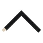 Black Closed-Grain Bevel Picture Frame