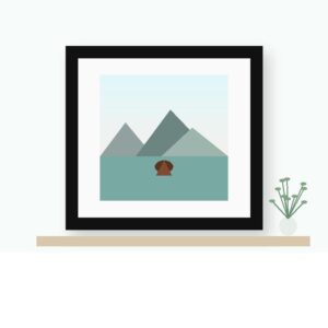 Pimlico · Crisp Black Flat Picture Frame