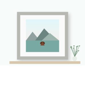 Hampton · Brass Slim Flat Picture Frame