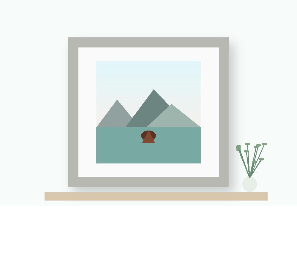 Signature · Brass Flat Picture Frame