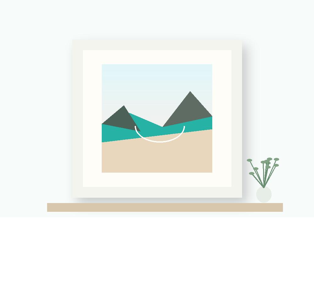 Mayfair · Soft White Flat Picture Frame